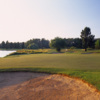 View of the 15th green from the Greenback Course at Heron Lakes Golf Club