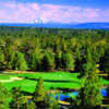 View of the 3rd green from the Ridge Course at Eagle Crest Resort.