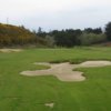 A view of the bunker on the 12th fairway at Old Bandon Golf Links