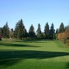 A view of the 8th green at Evergreen Golf Club.