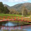 A view over the bridge of a hole at Applegate River Golf Club
