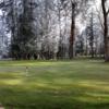 A view of the practice putting green at Laurel Hill Golf Course
