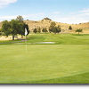 Kah-Nee-Ta #13: Nice hole with a slight dogleg right. One fairway bunker (not shown) to the left and the trees to the right can spoil your chances for a par.