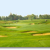 The fifth is a long, slightly uphill par 4 with bunkers strategically placed on all sides of the hole. The putting surface is guarded on the right by a large 