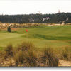 Ocean Dunes #5: Hole #5 is a tricky dogleg right that runs uphill. This photo was taken from the back left side of the green. You can see the hazards that await an errant approach shot.