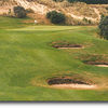 Ocean Dunes #10: Hole #10 is a short par 4 that runs uphill and slightly left. Three pot bunkers guard the right fairway on your approach shot.