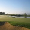 Ghost Creek @ Pumpkin Ridge #9: The #3 handicap hole. OB left, Ghost Creek runs down the left and then cuts across the fairway to the lake that goes right up to the edge of the green and beyond. Very demanding.