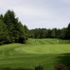 View of the 3rd green at Salishan Golf Links.