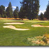 Widgi Creek #5: Don't be fooled by the length. The dramatic 3-tiered green demands pin-point accuracy to avoid 3 putting