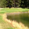 Widgi Creek #17: If you stay close to the left side off the tee on this dogleg left, you may have a chance to reach the green in two. Watch out for the lake on the right