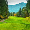 Skamania Lodge #2: Don't be fooled by the yardage on the scorecard. This hole, with Foster Creek lurking in the trees to the left, demands accuracy off the tee. A successful tee shot will reap great rewards and offer a good chance for a birdie.