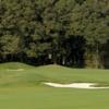 A view of green #6 protected by bunkers at Willamette Valley Country Club