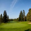 A view of the 18th green at Portland Golf Club