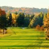 A fall day view of the well protected green #10 at Illahe Hills Country Club.