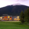 A view of the clubhouse from Big Meadow at Black Butte Ranch.