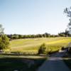 A sunny day view of a fairway at Chehalem Glenn Golf Club.