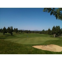 The eighth on the Ridge Course at Eagle Crest Resort is a straightaway 382-yard par 4.