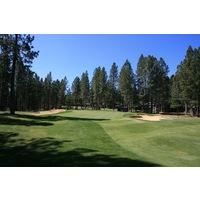The 13th hole at Widgi Creek Golf Club is a sharp dogleg left. 